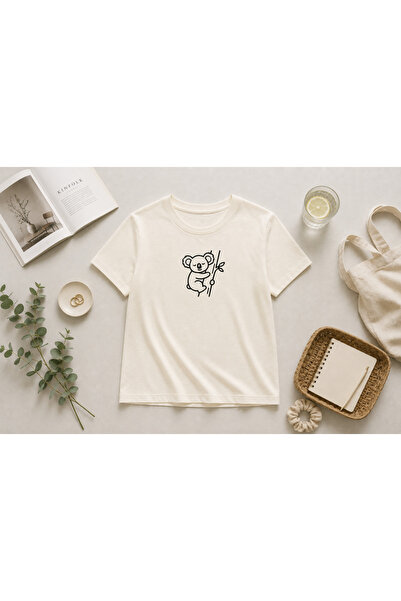 FREAK T-SHIRT تي شيرت للجنسين من الجنسين/الإناث ميني كوالا مطبوع عليه تصميم خ...