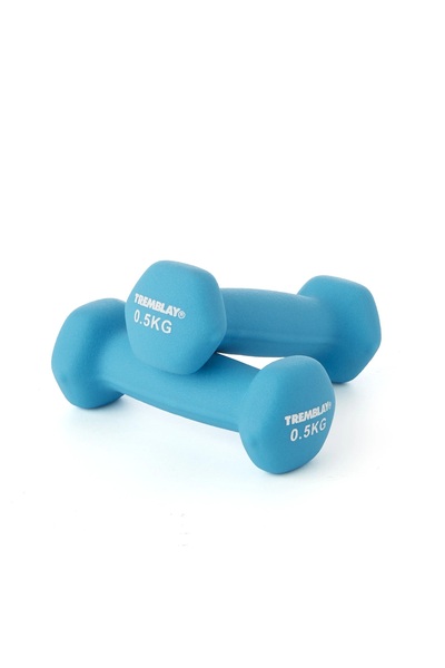 Tremblay CT Gantere neopren, hexagonale 0.5 kg - 2 bucati
