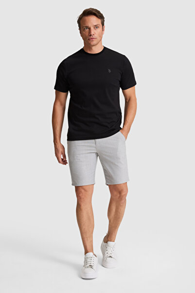 U.S. Polo Assn. Erkek Gri Dokuma Şort 50322328-VR024