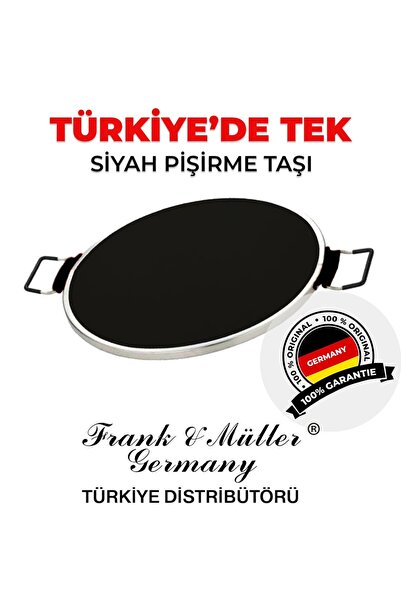 GENERAL FRANK MÜLLER GERMANY Taş Fırın Pişirme Taşı SİYAH Orijinal Pizza Taşı...