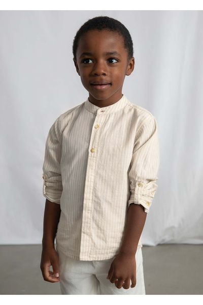 MAYORAL Boy's Linen Shirt Shorts Set 3216
