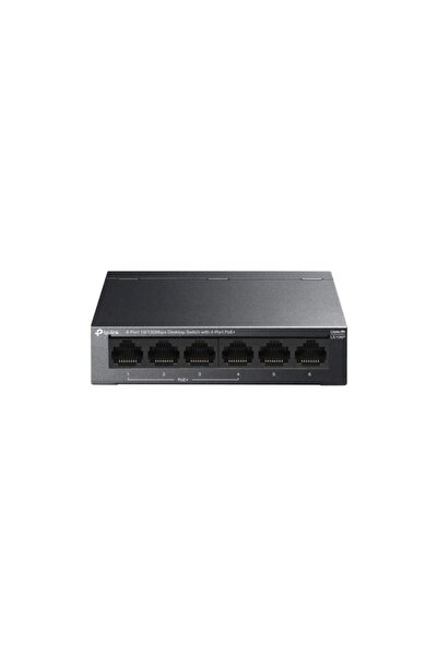 TP-LINK SWITCH LS106P, Switch desktop cu 6 porturi 10/100Mbps și 4 porturi PoE+