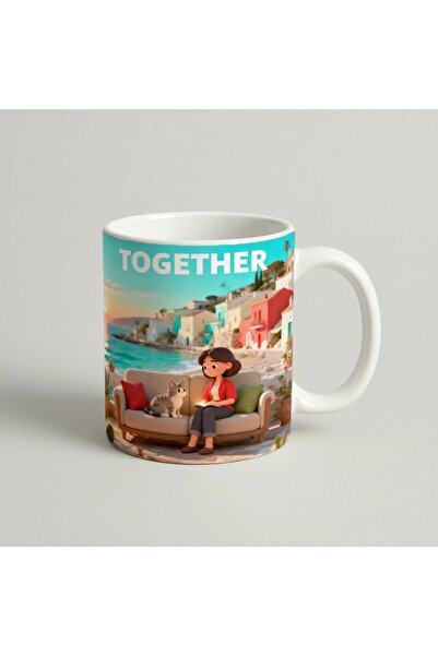 Petgifts Cana Cadou Personalizat Amuzanta Cu Mesaj Together - Ceramica 330 Ml
