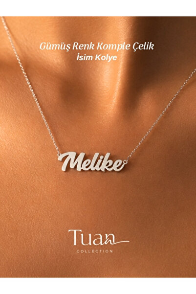 Tuan Collection Komple Yüksek Kalite Çelik Kişiye Özel İsim Kolye Özel Tasarı...