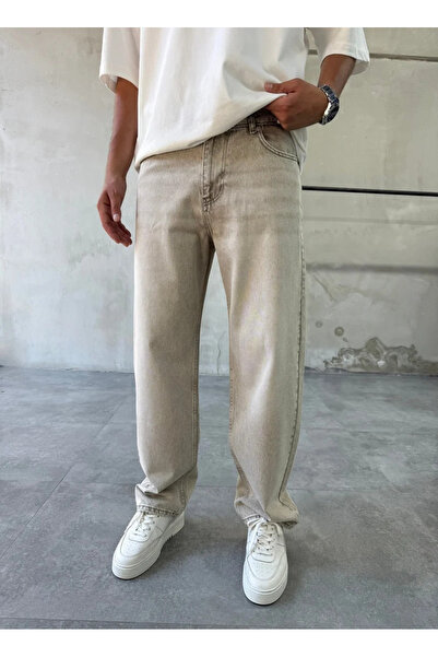 DIFRANSEL JEANS Men's Faded Effect Baggy Jeans