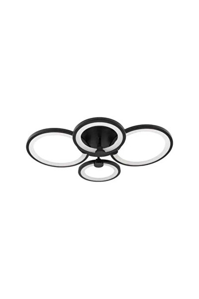 La Cucu Lustra LED cu telecomanda ALANI 88W, 4 Cercuri, lumina Rece/Calda/Neu...