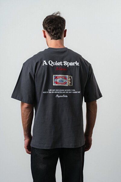 Respire Spark Υπερμεγέθες T-Shirt Καπνιστό