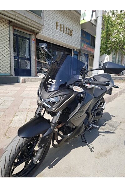 ZEUS MOTOR 2015-2016 Kawasaki Z 300 Uyumlu Double Ön Cam Koyu Füme
