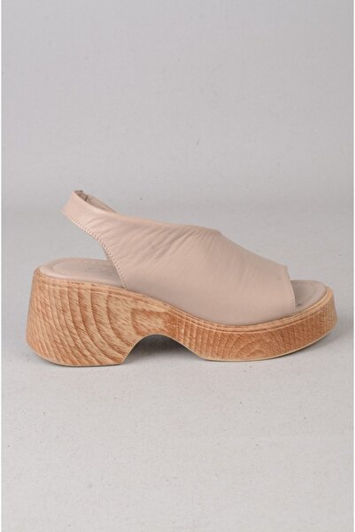 SEÇ KUNDURA Seç 4125 genuine leather platform heel sandal (heel:7cm platform:...
