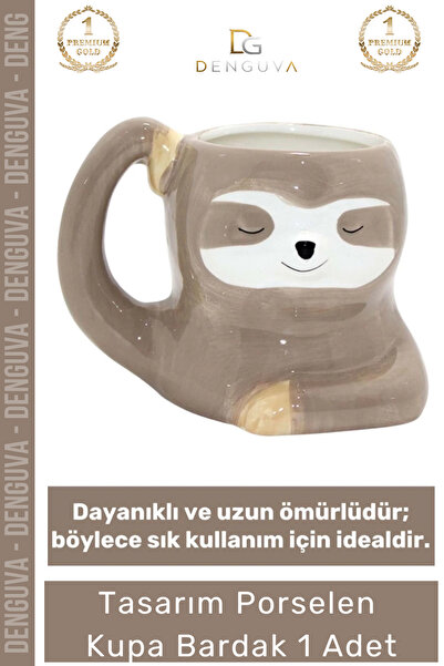 Denguva #KupaBardak Porselen Kupa Bardak Hediye Şık Aksesuar 180 ml Sıcak Soğ...