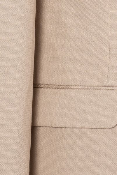 Sergio Ferraro Beige Textured Slim Fit Classic Men's Blazer Jacket