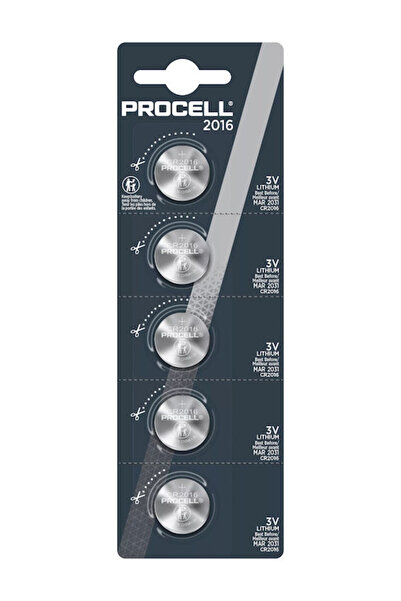 Duracell Μπαταρία ρολογιού λιθίου CR2016 3V 5 τεμάχια