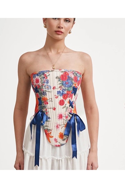 ruyaguneyboutique Çiçek Detaylı Korse