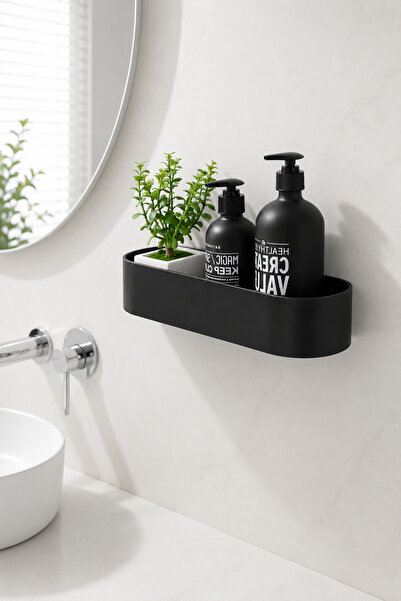 Arvella Studio Wall Shelf Bathroom Organizer Shelf |   No-Drill Mounted Shamp...