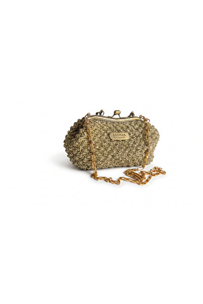 JADDA Handmade Evening Dress Classic Mesh Hand Shoulder Bag Stylish Metallic ...