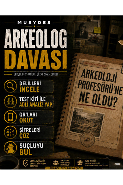 Musydes Arkeolog Davası, Dedektiflik Oyunu, Cinayet Çözme ve Katili Bulma Oyu...