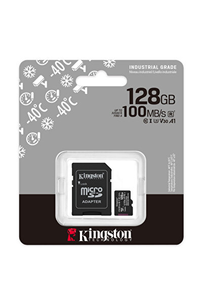 Kingston Sdcit2/128Gb Microsdhc Industrial C10 A1 Pslc Ca