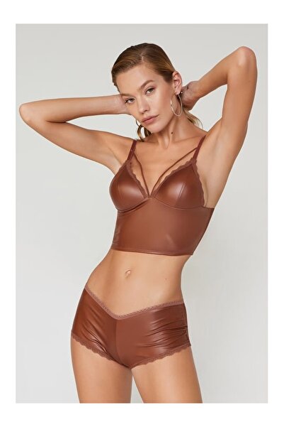 Cansoy Σετ Δερματίνη Bralette