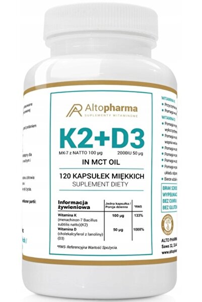 ALTO PHARMA K2 + D3 120 capsule