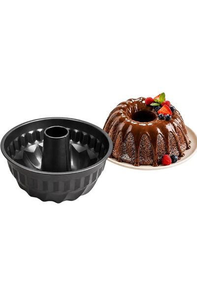 The Bros 9 Inch Non-Stick Fluted Ring Cake Tin 23cm Carbon Steel Cake Pan Ove...