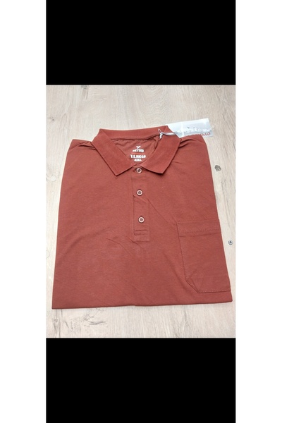 Cinar erkek giyim Men's Polo Collar Oversized T-Shirt Combed Cotton Fabric Sh...