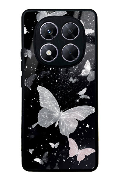 Spoyi Xiaomi Redmi Note 14 Pro 5G Kelebek Tasarımlı Glossy Telefon Kılıfı