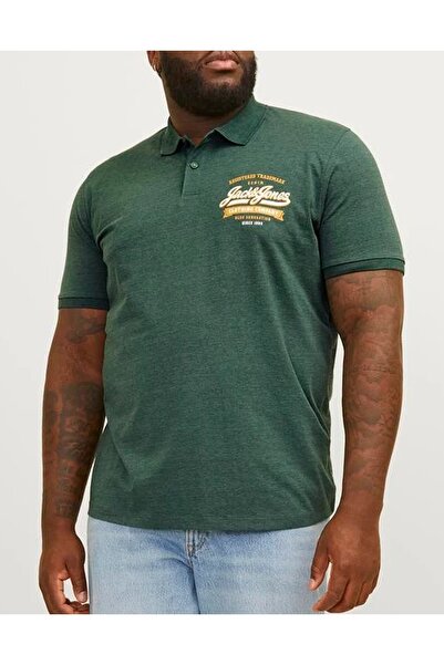 Jack & Jones Ανδρικό Βαμβακερό Πόλο Πράσινο Κανονικής Εφαρμογής (60% Βαμβάκι,...
