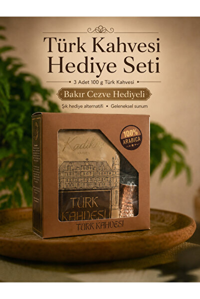 Tarihi Kadıköy Kahvesi Türk Kahvesi Yanında Cevze Hediyeli 100gr X3 Orta Kavr...