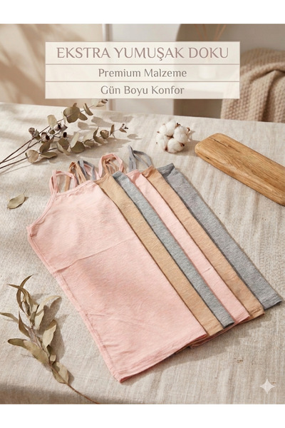 BEYAZTOPTAN Tricou din material respirabil cu bretele din șnur și volane, pac...