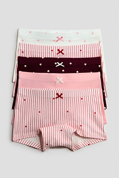 H&M 5'li Pamuklu Boxer Külot