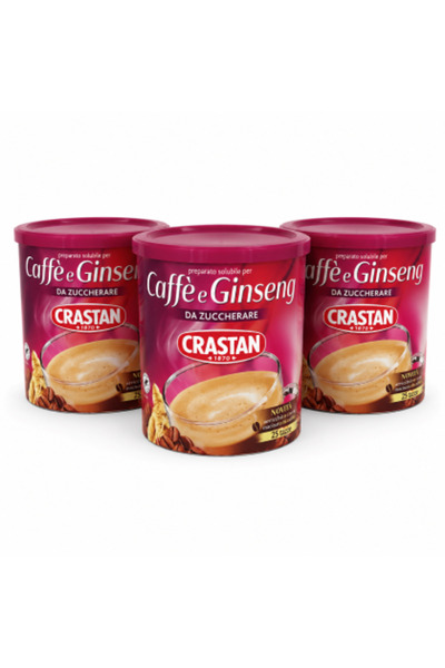 Crastan Set 3 x Caffè e Ginseng Da Zuccherare, 200 g/buc, băutură solubilă pe...