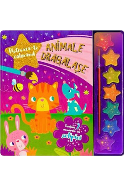 Editura Flamingo GD Acuarele cu Animale Drăguțe, - Editura Flamingo