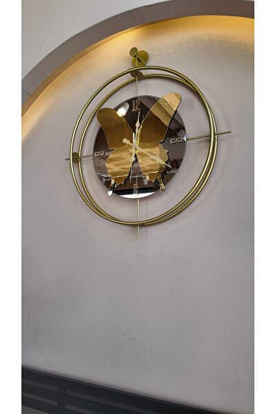 MetaQuartz Aksesuar Gold Estetik Tasarım - Pilli Led Kullanılmıştır - Metal L...