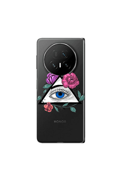Other Honor Magic V5 Eye and flower Transparent Silicone TPU Θήκη