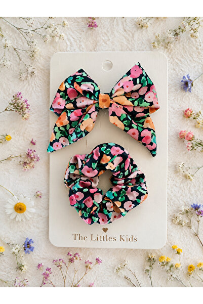 the Littles Kids Colorful Floral Pattern Alligator Clip Hairpin Set with Hair...