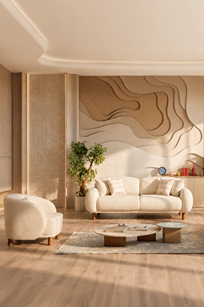 İYENA HOME LİVİNG Beyrut 3+1 Koltuk Takımı Bohem Sırt Mekanizmalı Modern