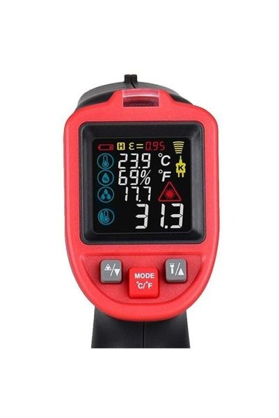 Wintact WT323E Rutubet Küf Analizli Lazerli Termometre 1050°C