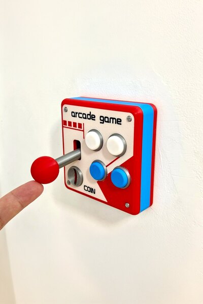 Maygiy Atari Makinesi Görünümlü Işık Anahtarı Aparatı – Dekoratif 3D Baskı