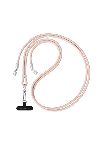 Satechi OntheGo 2'si 1 Arada USB-C Şarj Kablosu ve Çapraz Askı – Gül Kurusu