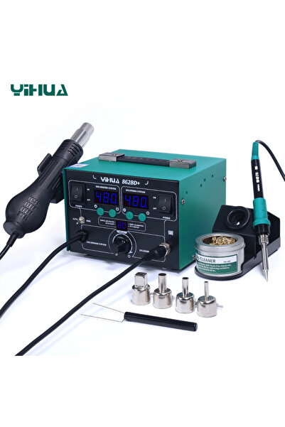 Yihua 862BD+ 2in1 Sıcak Hava Üflemeli Havya İstasyonu 720W
