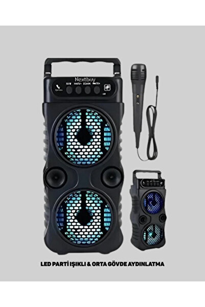 ZERO LAND GLBLSEME 1200 mAh Şarjlı LED Işıklı Bluetooth Hoparlör – FM Radyolu...