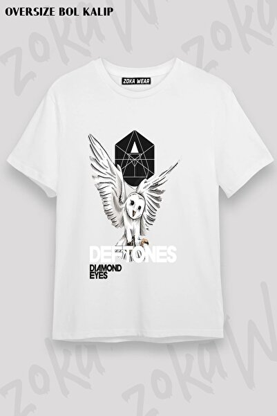 ZOKAWEAR Μπλουζάκι Unisex Loose Fit Deftones v14 με στάμπα