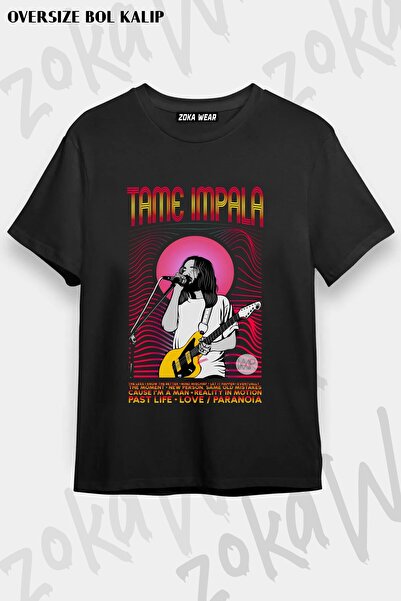 ZOKAWEAR Μπλουζάκι Unisex Loose Fit με στάμπα Tame Impala v12