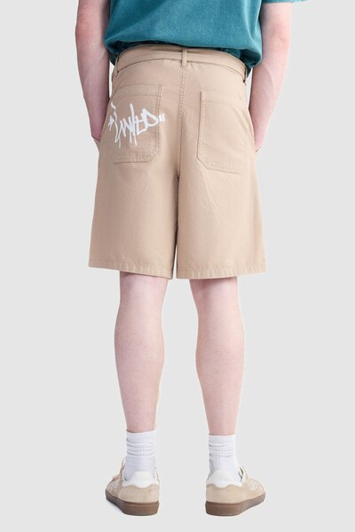 ecko unltd. Rocky Men's Regular Fit 100% Cotton Camel Denim Shorts