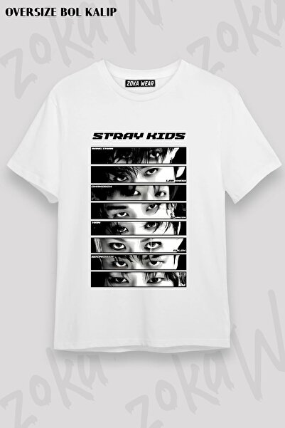 ZOKAWEAR Μπλουζάκι Unisex Loose Fit Stray Kids Skzoo v2 με στάμπα