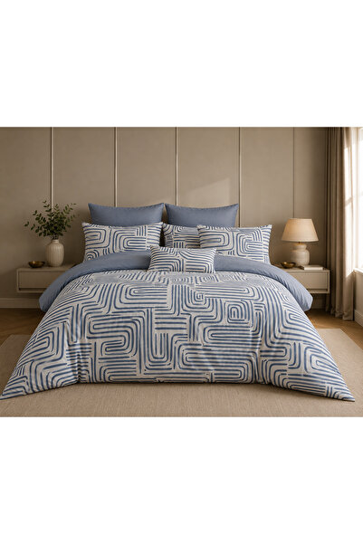 Peacock Double Duvet Cover Set 4 Pieces 100% Cotton