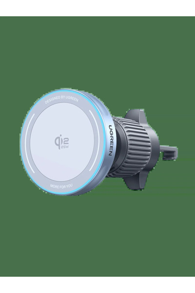 Ugreen MagFlow 25W Qi2 MagSafe Încărcător auto wireless, Albastru