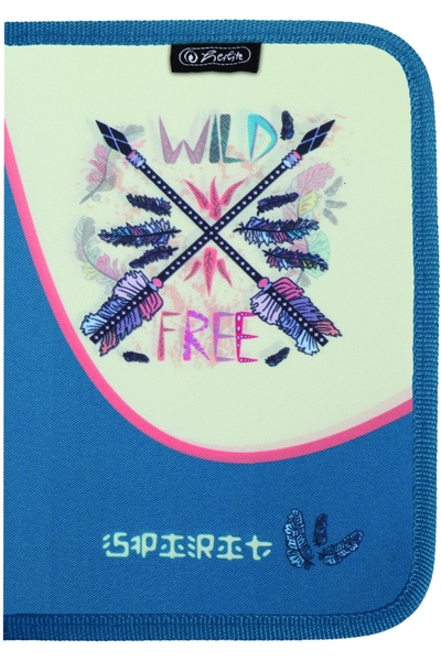 Herlitz Vybavený peračník, 34 dielov, 2 chlopne, Wild