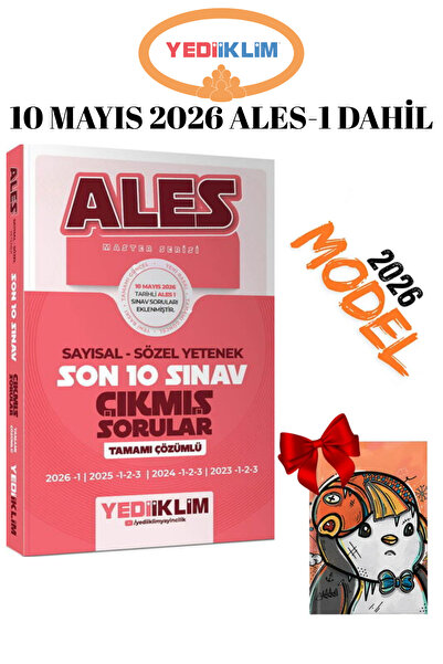 Yediiklim Yayınları ALES Master Serisi Sayısal Sözel Yetenek Tamamı Çözümlü S...