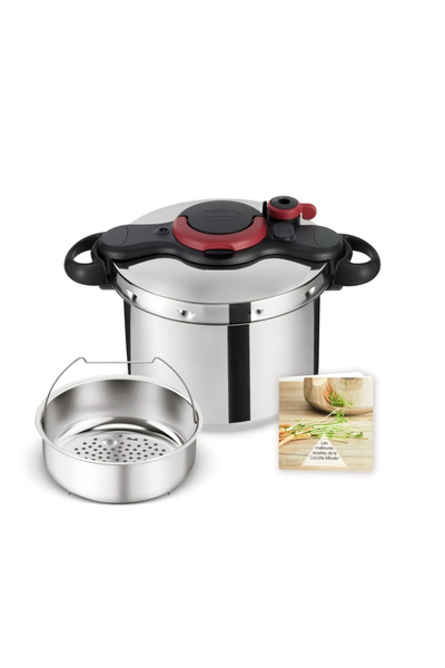 TEFAL Oală sub presiune ClipsoMinut' ®   Easy P4624966, compatibil cu inducți...